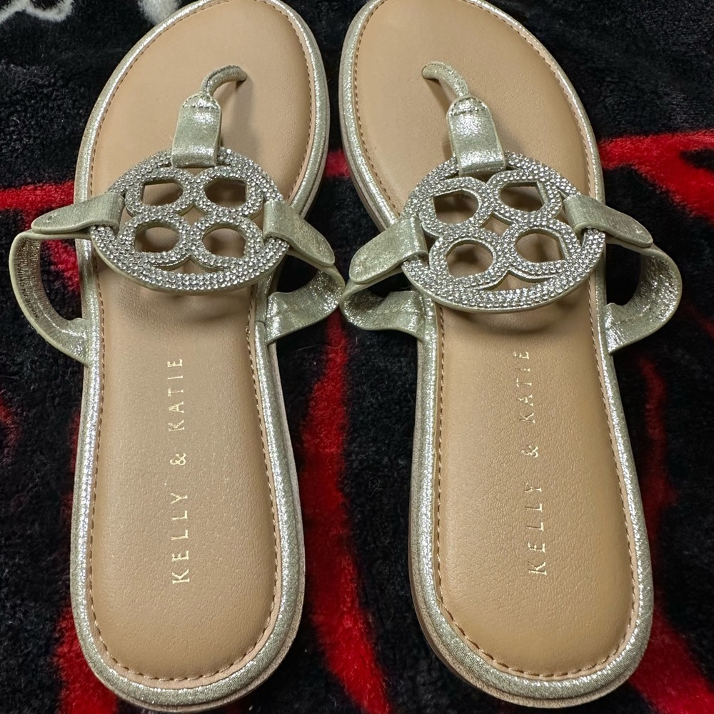 Kelly & Katie Gold Sandals